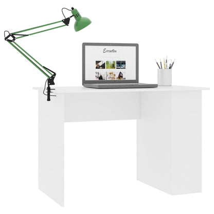 Bureau 110x60x73 cm bewerkt hout wit