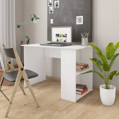 Bureau 110x60x73 cm bewerkt hout wit