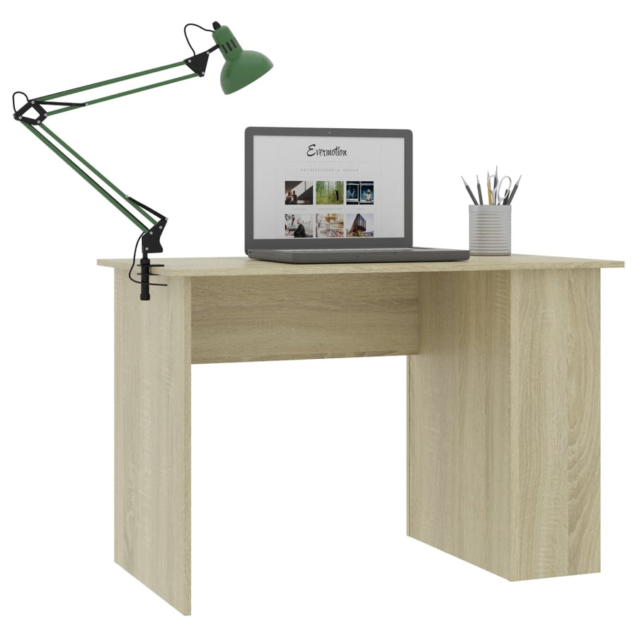 Bureau 110X60X73 Cm Bewerkt Hout Kleurig Sonoma eiken
