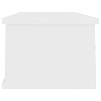 Wandschap Met Lades 88X26X8,5 Cm Spaanplaat Wit