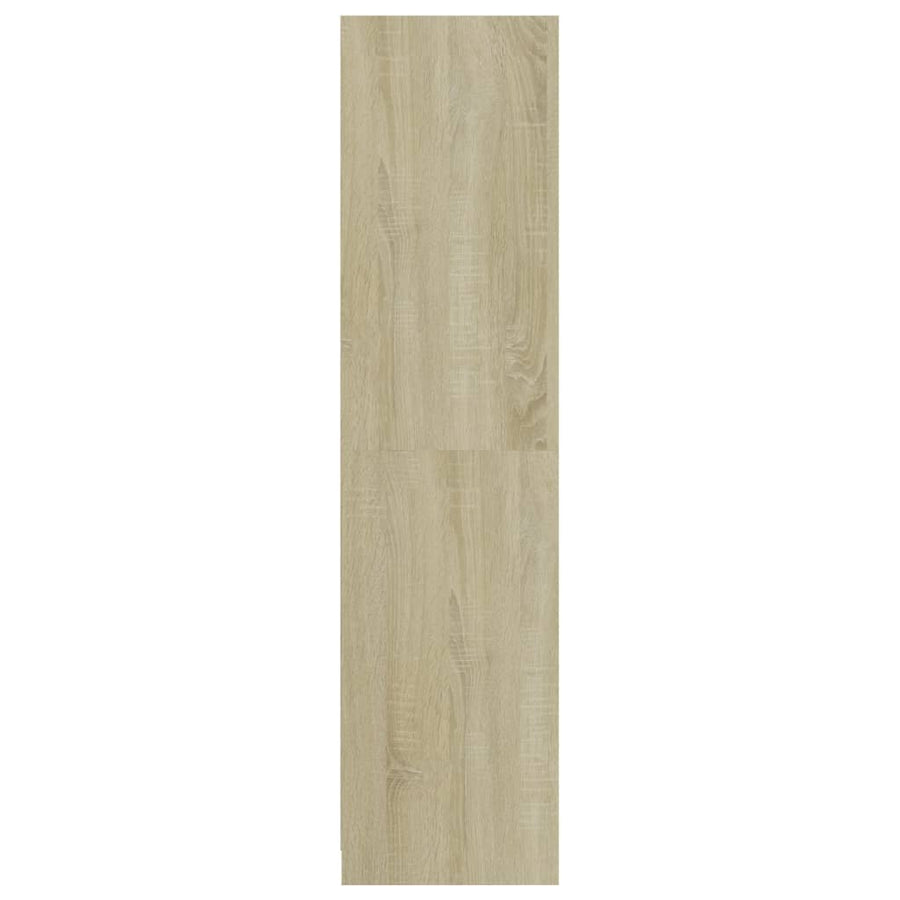 Kledingkast Met Lades Spaanplaat Kleur Sonoma Eiken 2 lades 50 x 50 x 200 cm