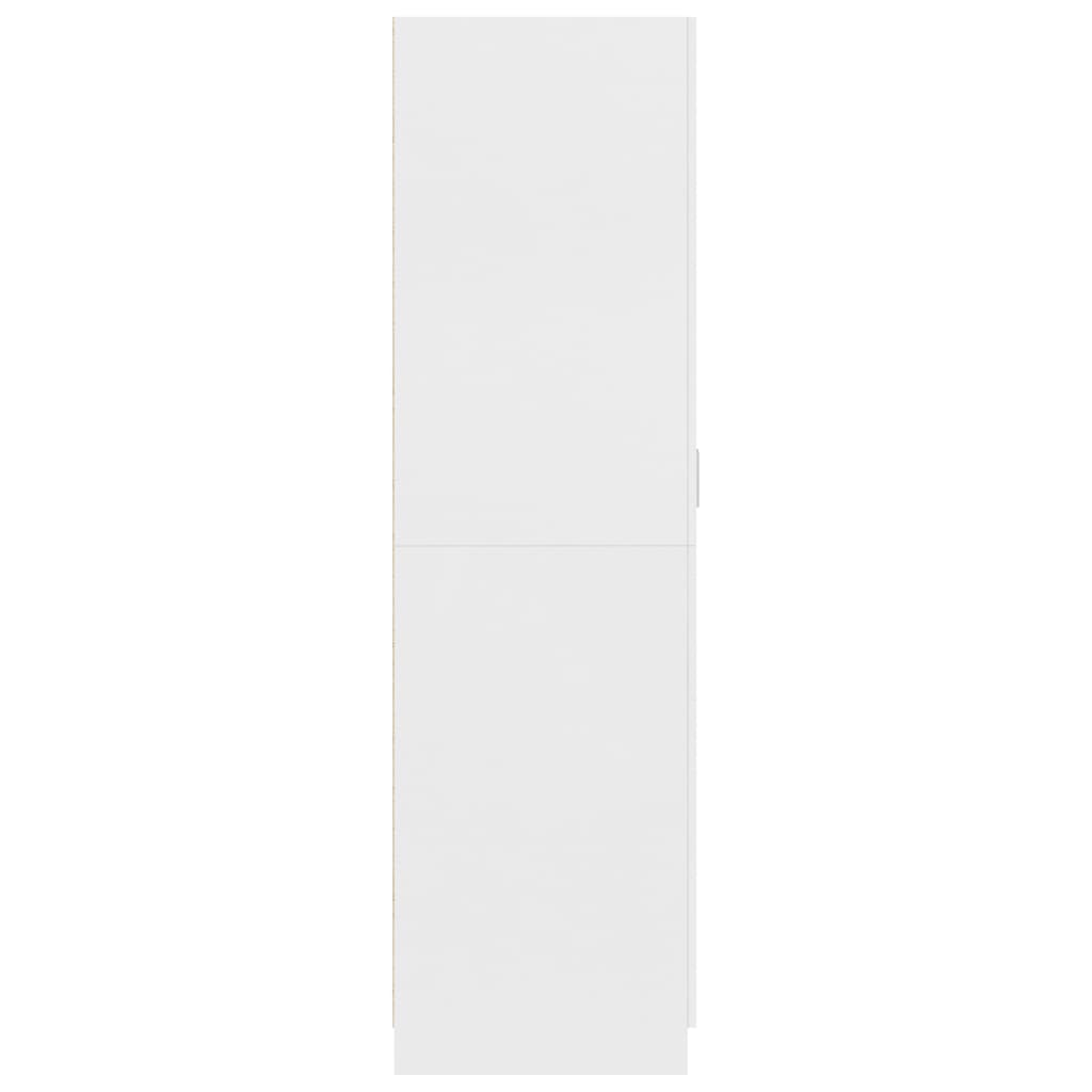 Kledingkast 80X52X80 Cm Bewerkt Hout Wit