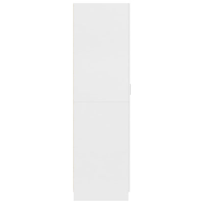 Kledingkast 80X52X80 Cm Bewerkt Hout Wit