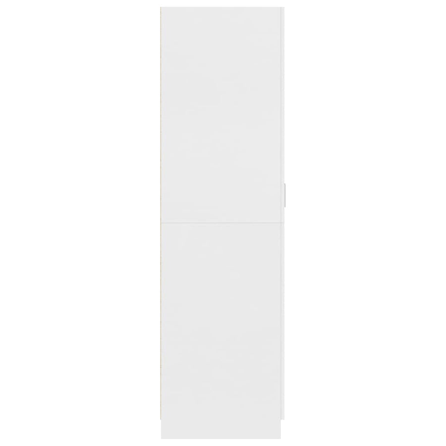 Kledingkast 80X52X80 Cm Bewerkt Hout Wit