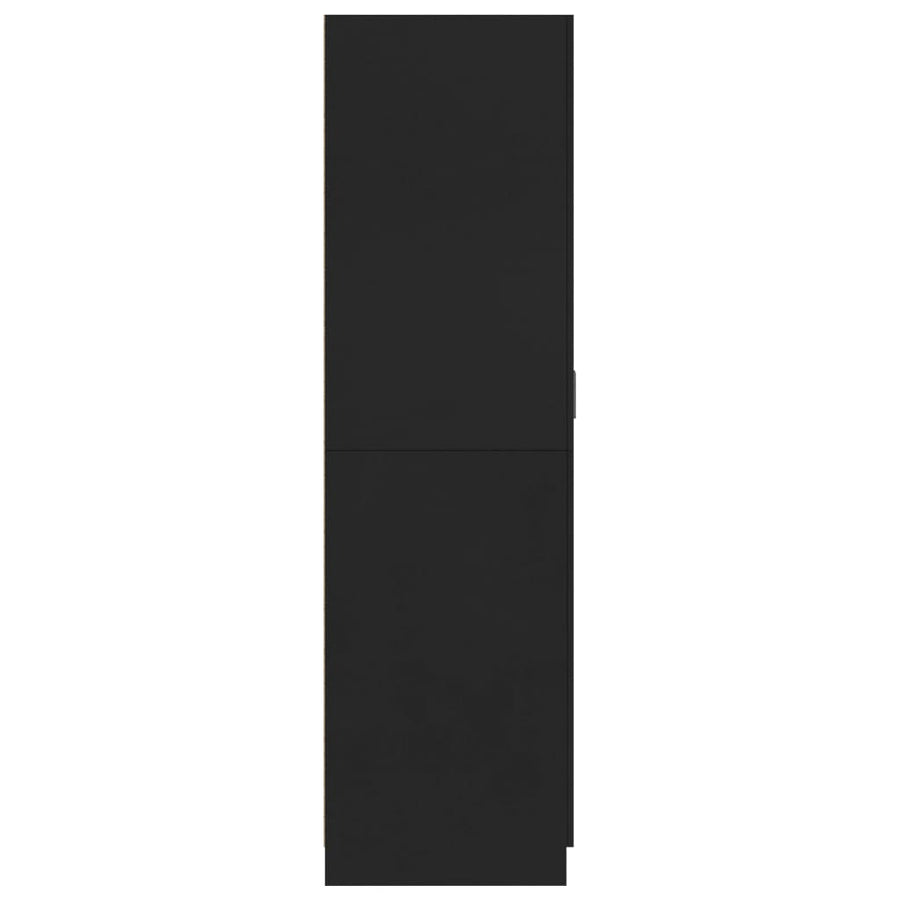 Kledingkast 80X52X80 Cm Bewerkt Hout Zwart