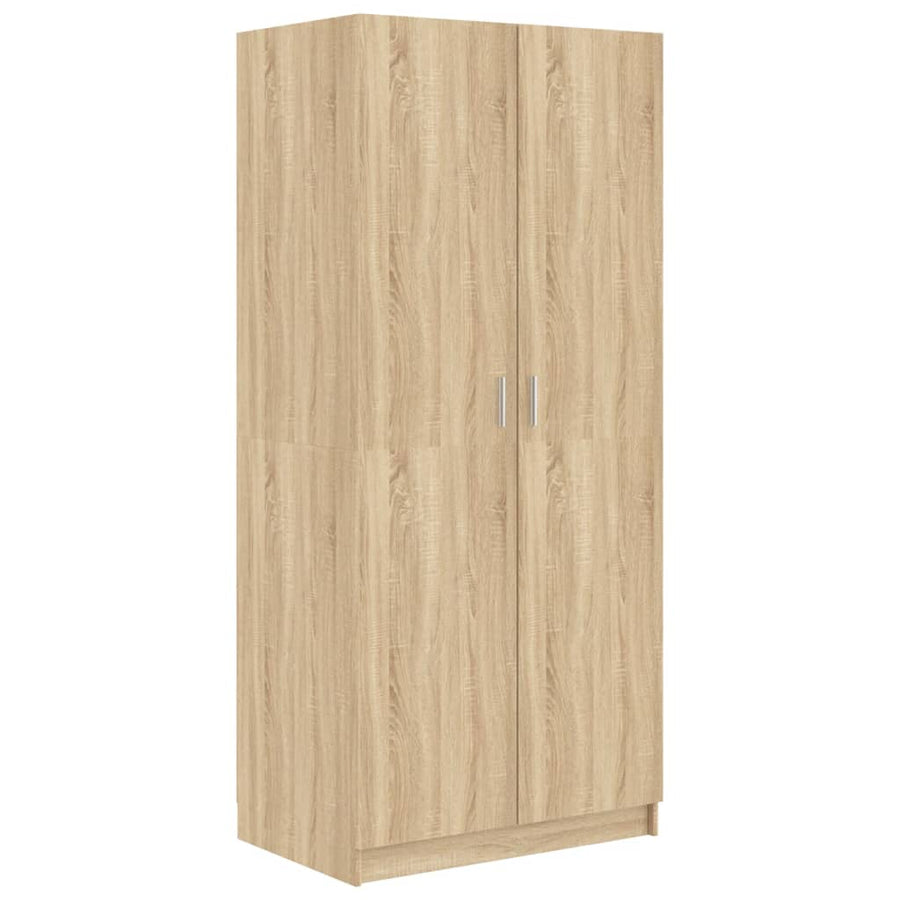 Kledingkast 80X52X80 Cm Spaanplaat Kleurig Sonoma eiken