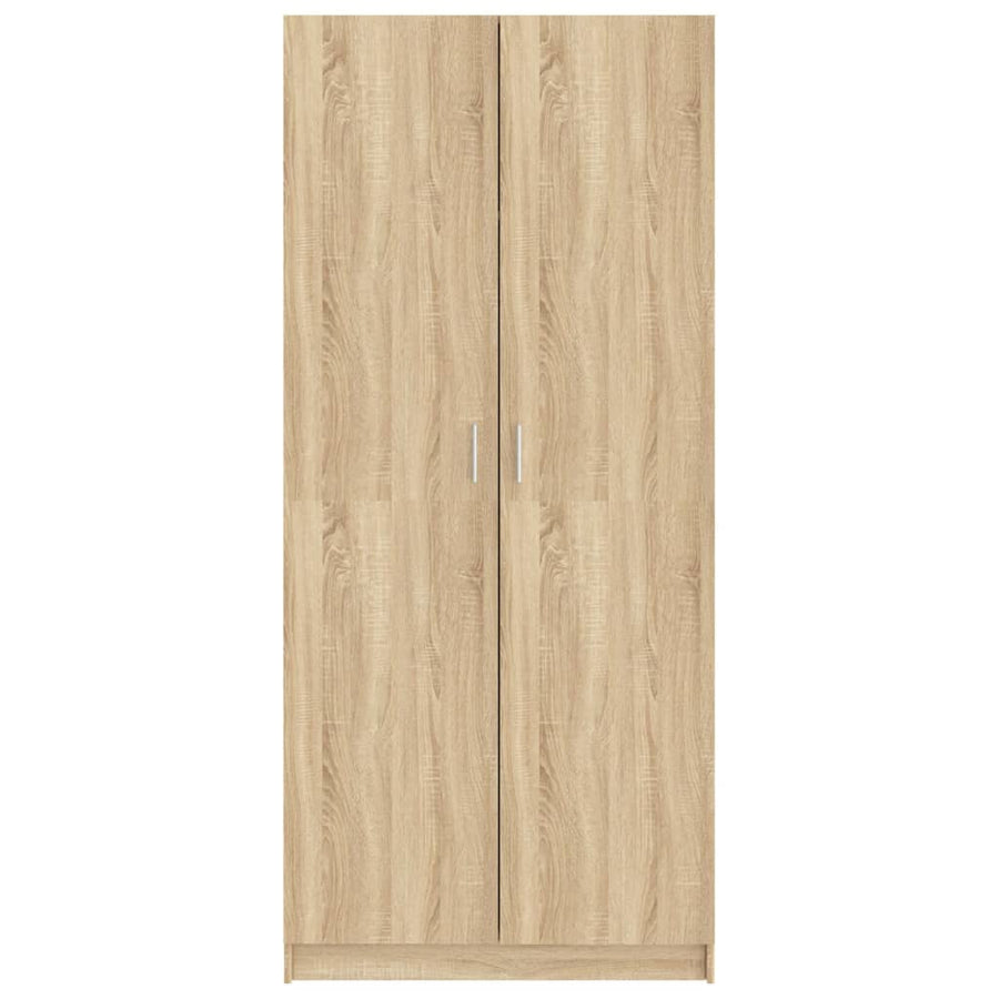 Kledingkast 80X52X80 Cm Spaanplaat Kleurig Sonoma eiken