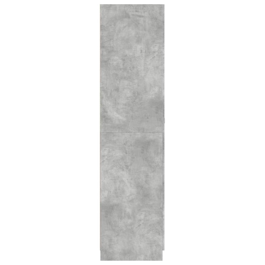 Kledingkast 90X52X200 Cm Bewerkt Hout Betongrijs
