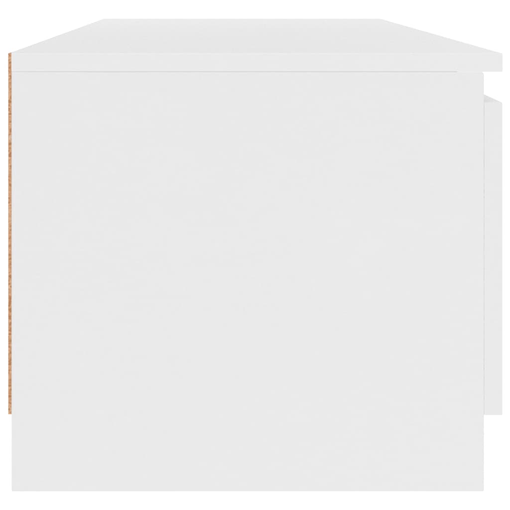 Tv-meubel 140x40x35,5 cm bewerkt hout wit Wit