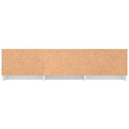 Tv-meubel 140x40x35,5 cm bewerkt hout wit Wit