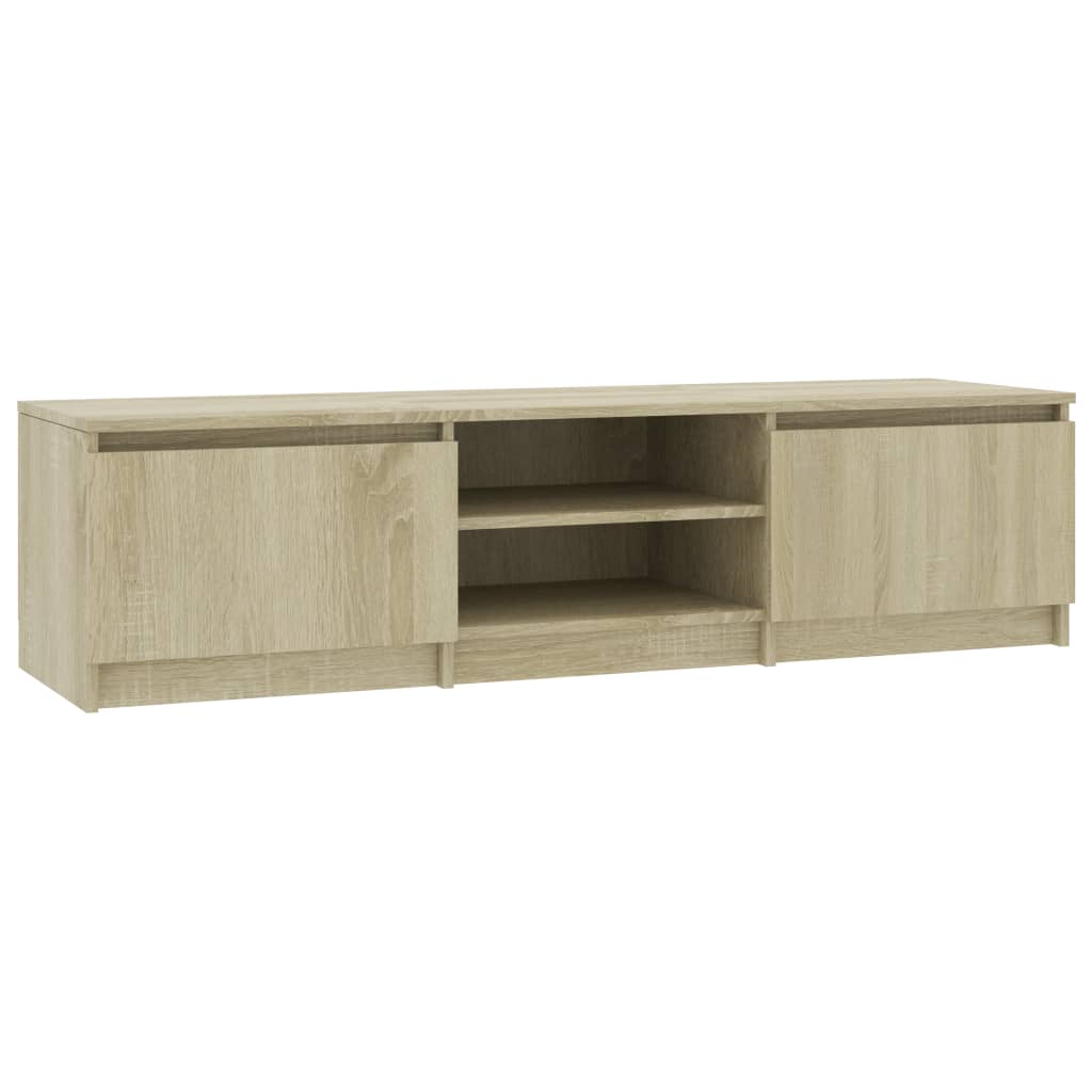 Tv-meubel 140x40x35,5 cm bewerkt hout sonoma eikenkleurig Sonoma eiken