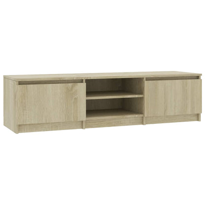 Tv-meubel 140x40x35,5 cm bewerkt hout sonoma eikenkleurig Sonoma eiken