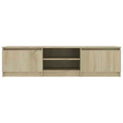 Tv-meubel 140x40x35,5 cm bewerkt hout sonoma eikenkleurig Sonoma eiken