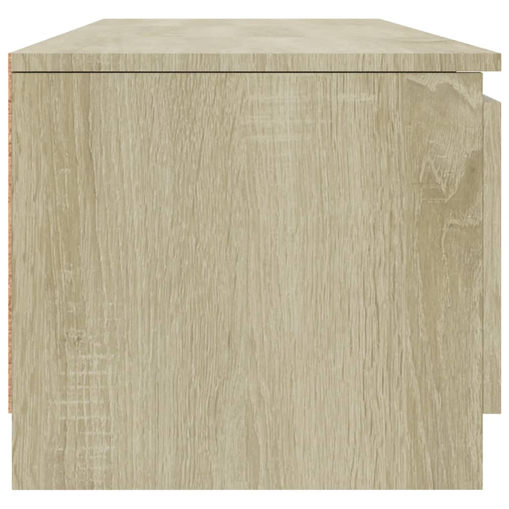 Tv-meubel 140x40x35,5 cm bewerkt hout sonoma eikenkleurig Sonoma eiken