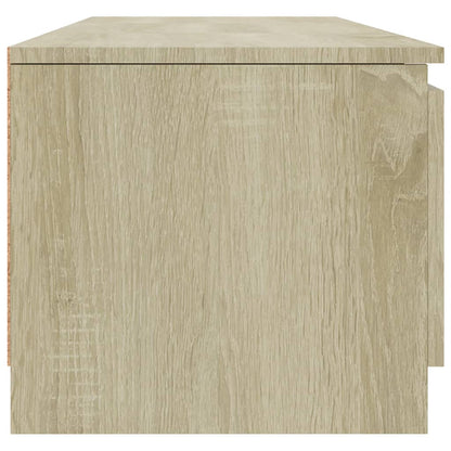 Tv-meubel 140x40x35,5 cm bewerkt hout sonoma eikenkleurig Sonoma eiken