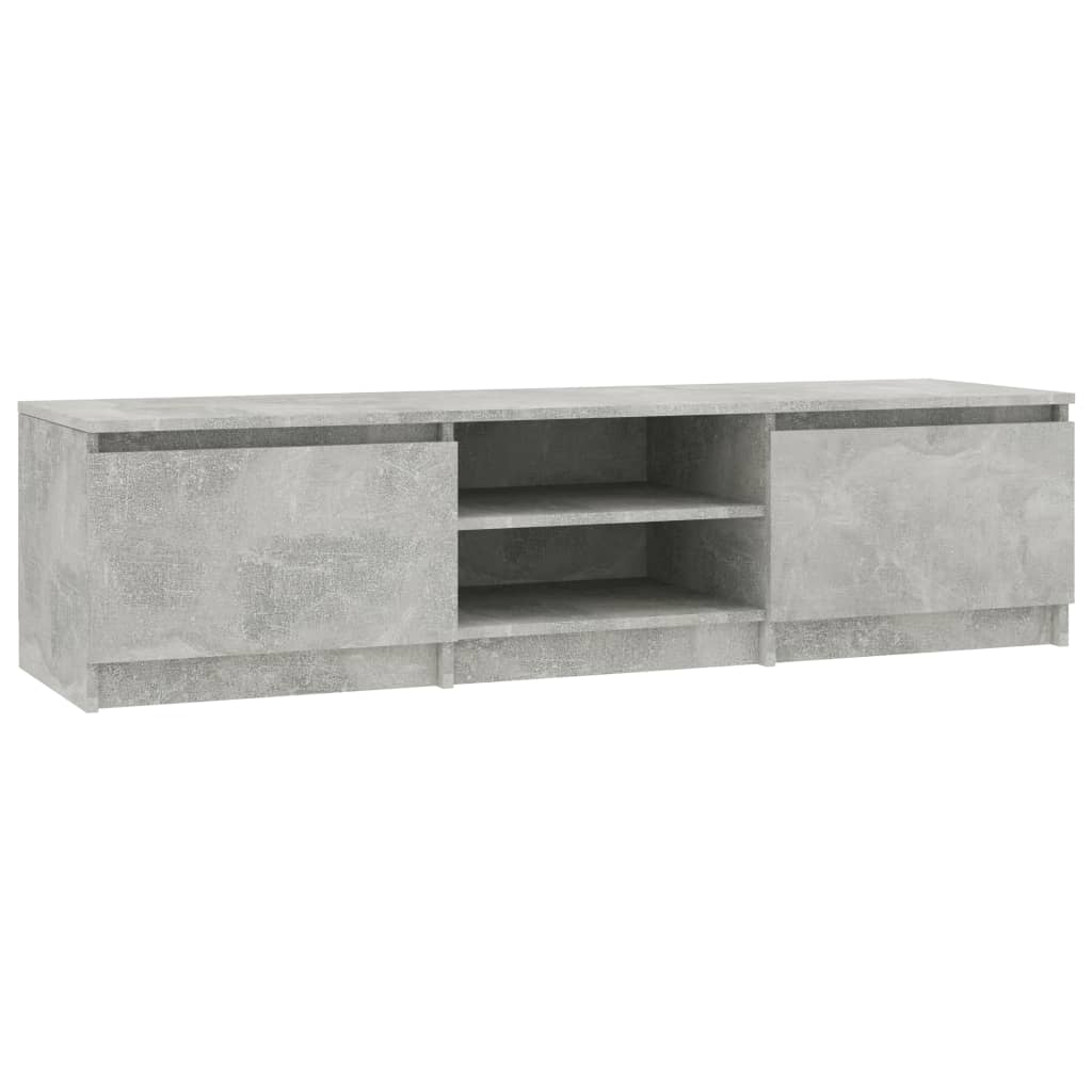 Tv-Meubel 40X40X35,5 Cm Bewerkt Hout Betongrijs