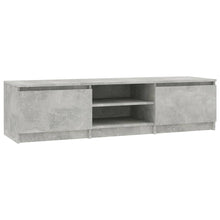 Tv-Meubel 40X40X35,5 Cm Bewerkt Hout Betongrijs