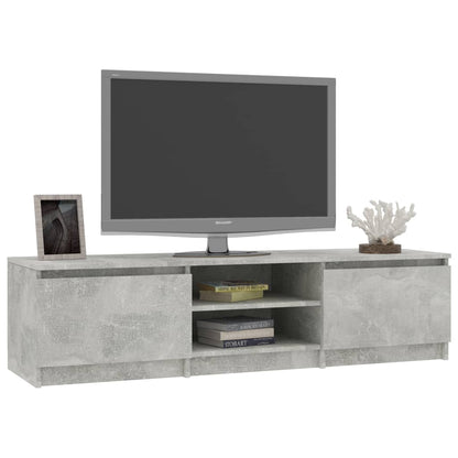 Tv-Meubel 40X40X35,5 Cm Bewerkt Hout Betongrijs
