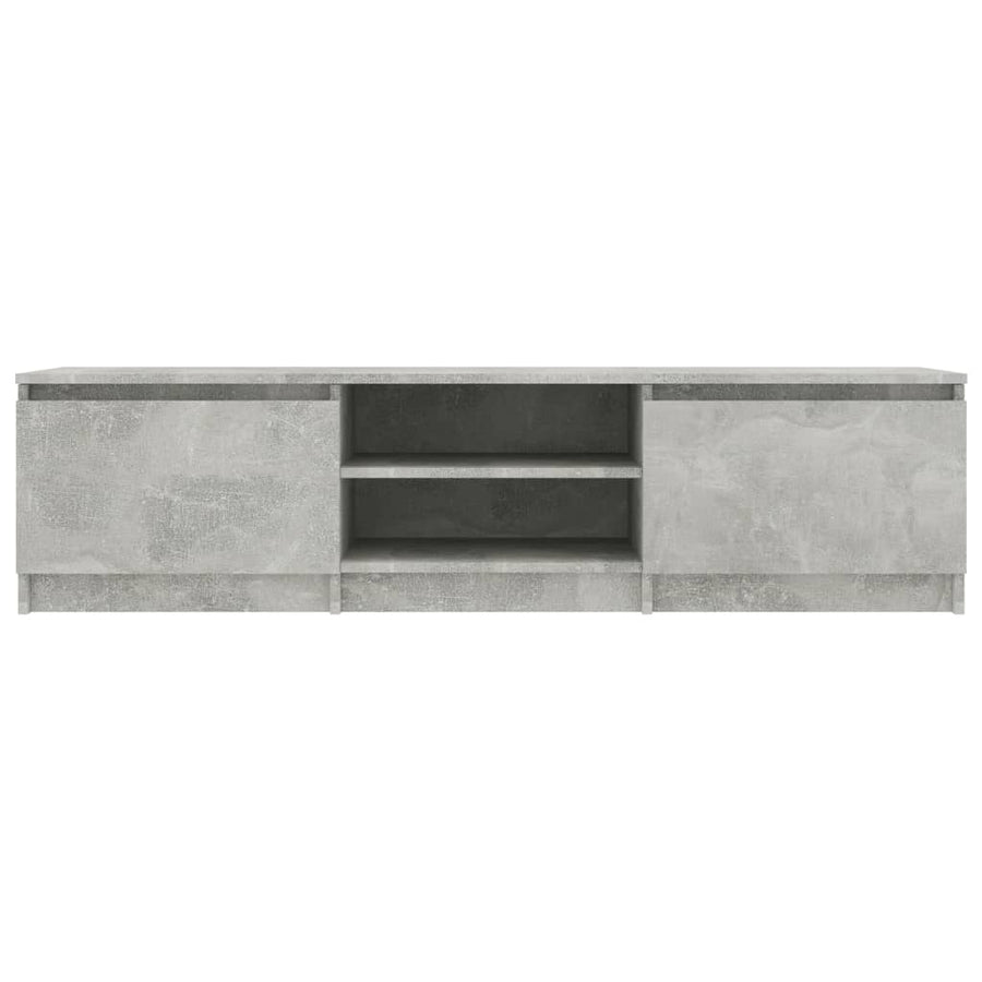 Tv-Meubel 40X40X35,5 Cm Bewerkt Hout Betongrijs