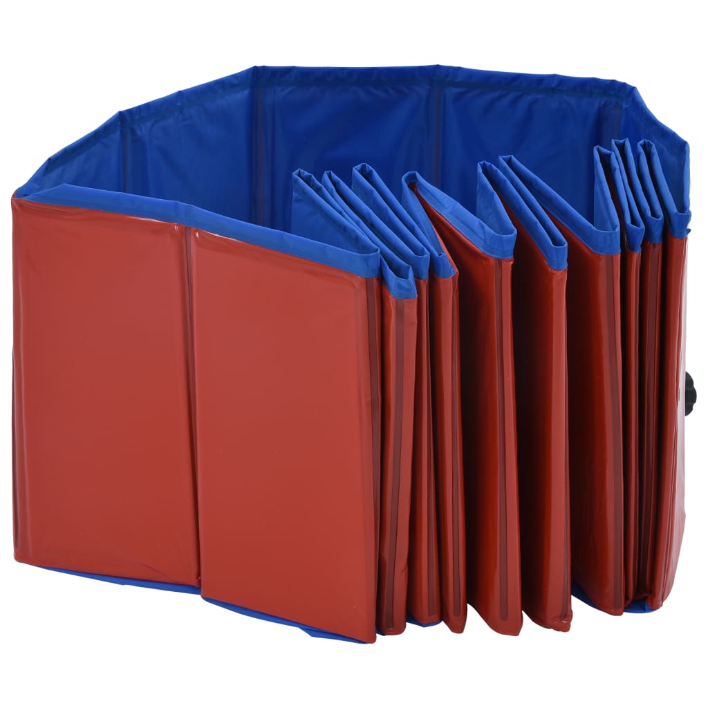 Hondenzwembad inklapbaar 120x30 cm PVC rood 120 x 30 cm Rood