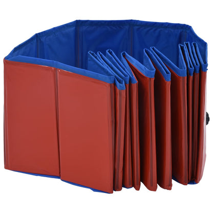 Hondenzwembad inklapbaar 120x30 cm PVC rood 120 x 30 cm Rood