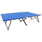 Ligbed 2-persoons 193x125x40 cm staal blauw