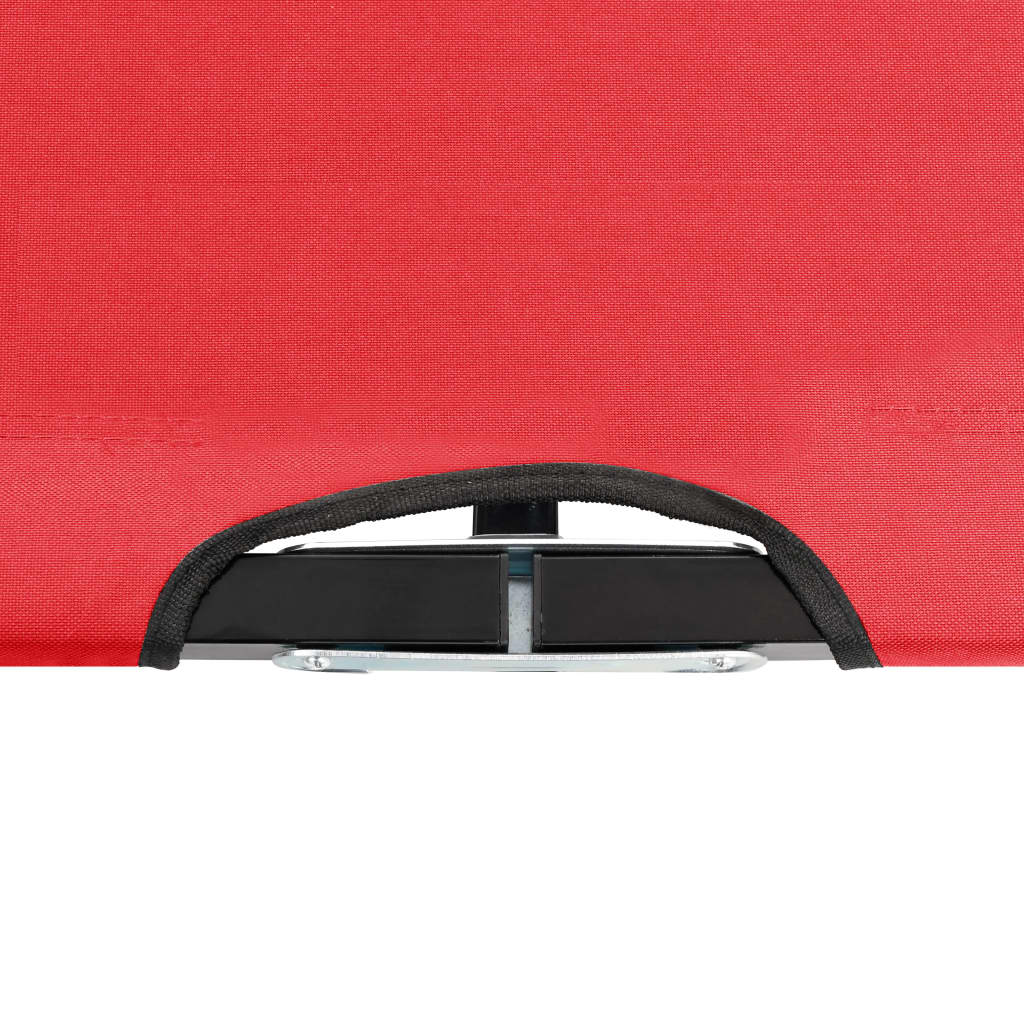 Ligbed 2-Persoons Inklapbaar Staal Rood