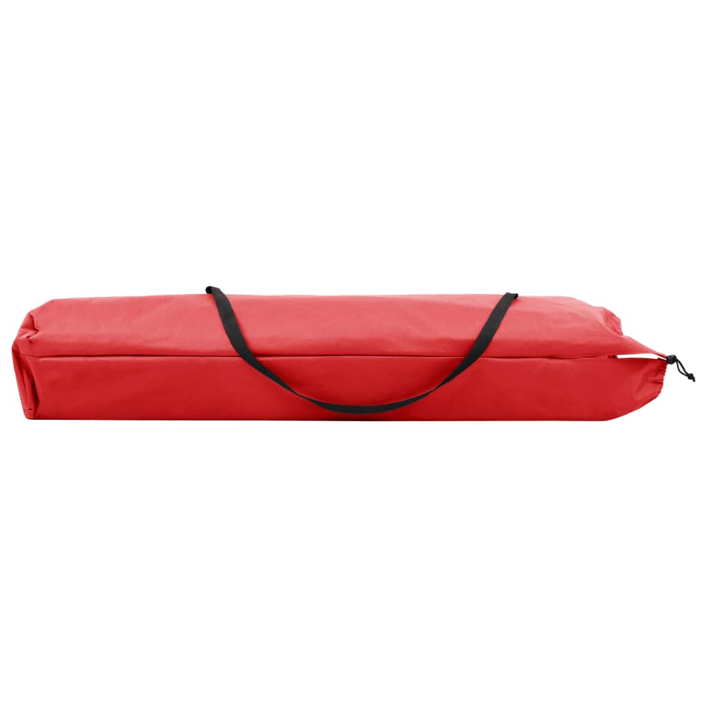 Ligbed 2-Persoons Inklapbaar Staal Rood