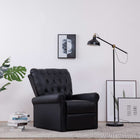 Relaxfauteuil zwart kunstleer