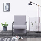 Fauteuil Met Chromen Poten Stof