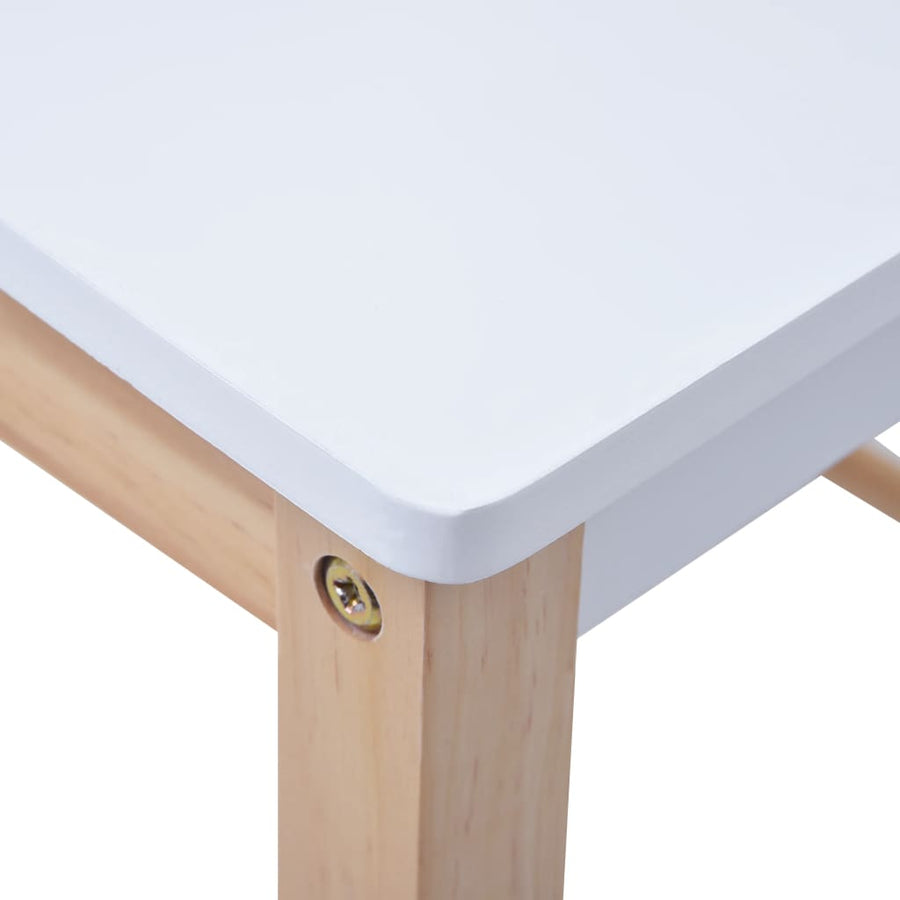 3-Delige Kindertafel- En Stoelenset Krijtbord Zwart En Wit