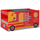 Kindertafel en stoelenset 48x48x48 cm hout rood zwart