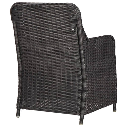 3-Delige Bistroset Met Kussens Poly Rattan Zwart Ja