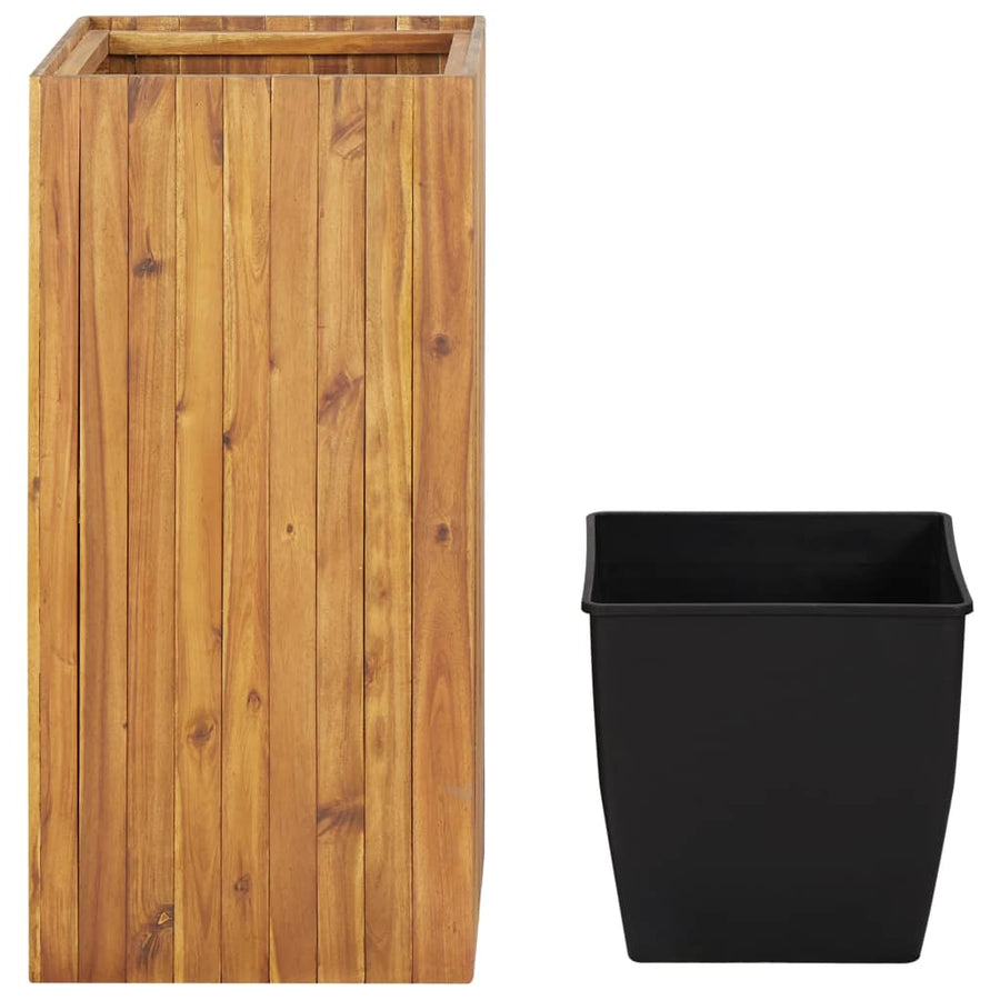 Plantenbak verhoogd 43,5x43,5x90 cm massief acaciahout