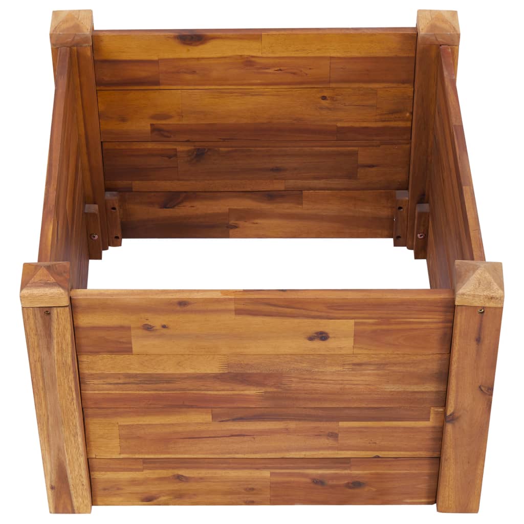 Plantenbak verhoogd 60x60x44 cm massief acaciahout