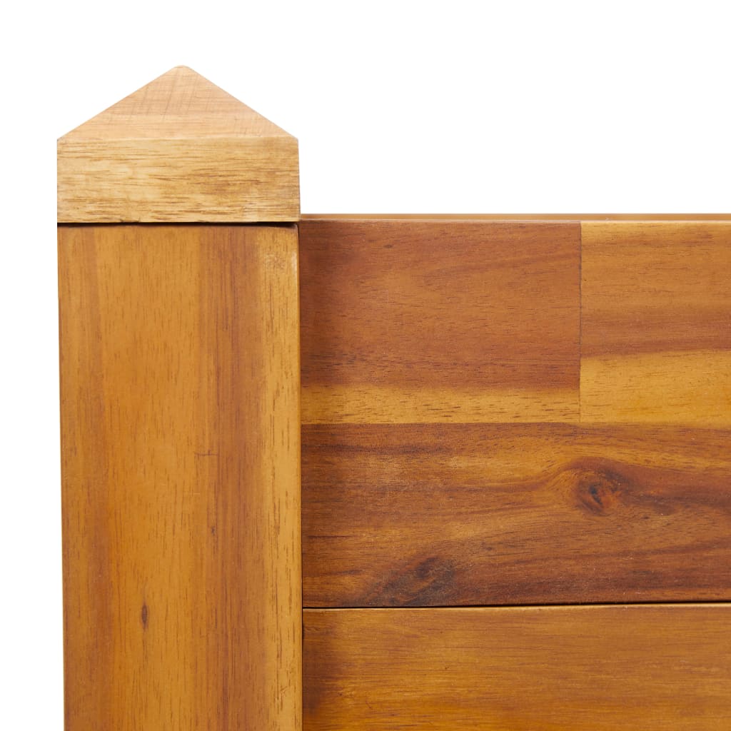 Plantenbak verhoogd 60x60x44 cm massief acaciahout