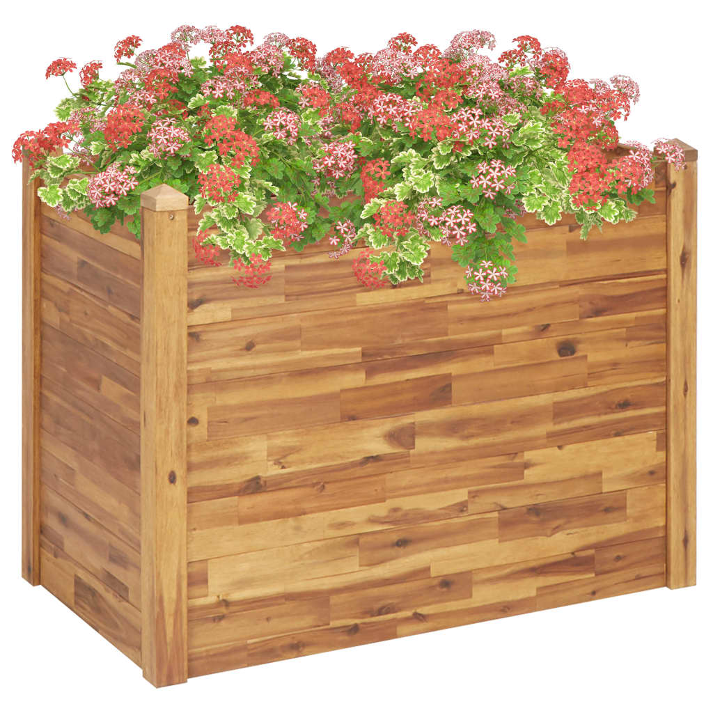 Plantenbak Verhoogd Massief Acaciahout 110 x 60 x 84 cm