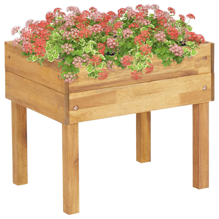 Plantenbak Verhoogd Massief Acaciahout 50 x 40 x 45 cm