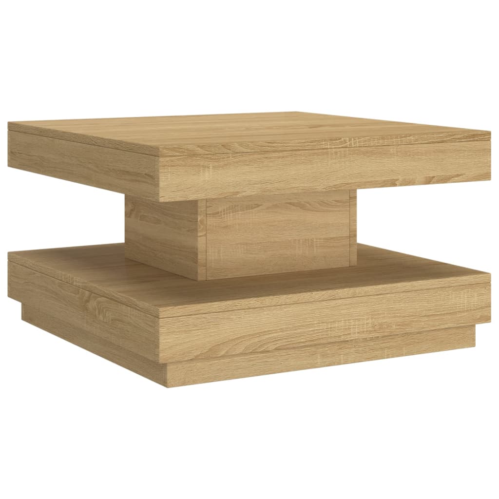 Salontafel 60X60X35 Cm Mdf Lichtbruin