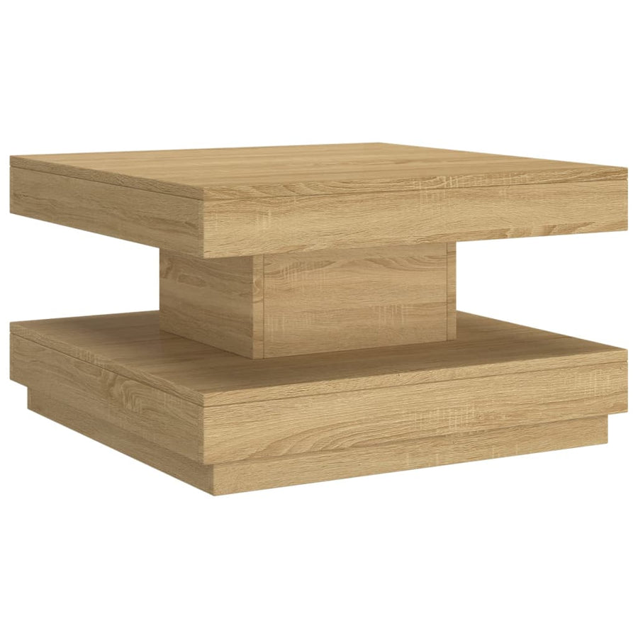 Salontafel 60X60X35 Cm Mdf Lichtbruin