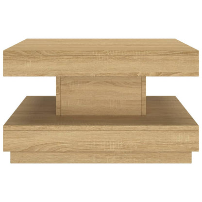 Salontafel 60X60X35 Cm Mdf Lichtbruin