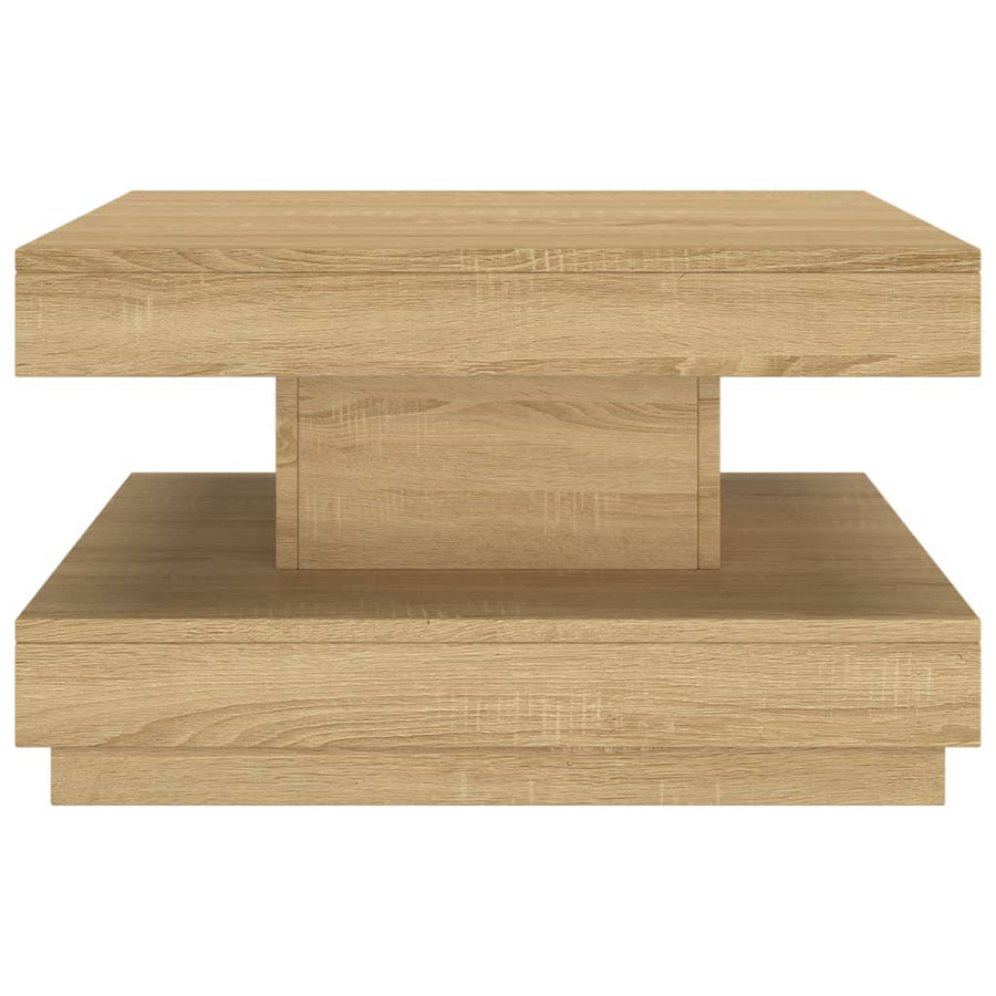 Salontafel 60X60X35 Cm Mdf Lichtbruin
