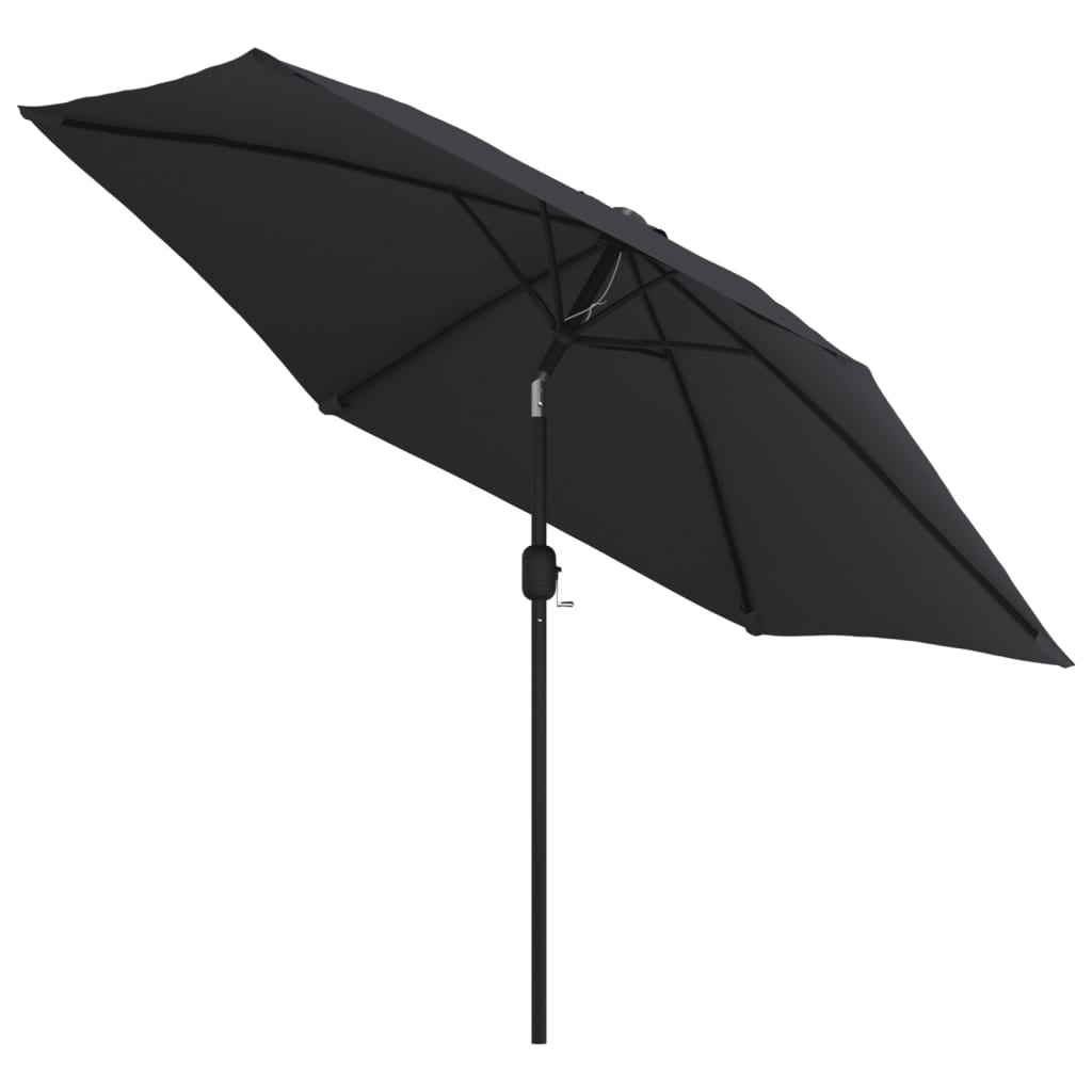 Parasol Met Metalen Paal 300 Cm Zwart