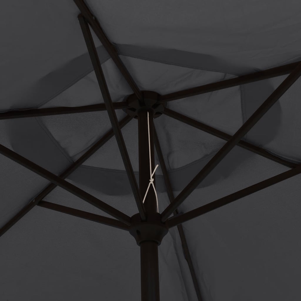 Parasol Met Metalen Paal 300 Cm Zwart