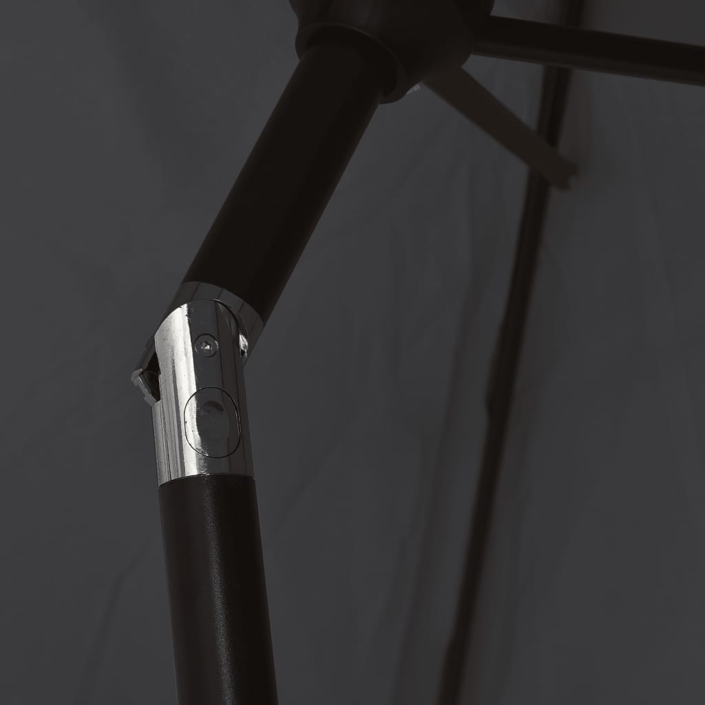 Parasol Met Metalen Paal 300 Cm Zwart