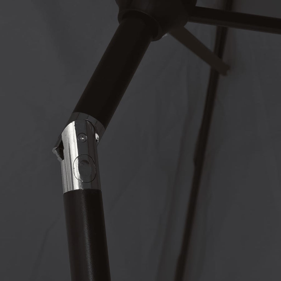 Parasol Met Metalen Paal 300 Cm Zwart