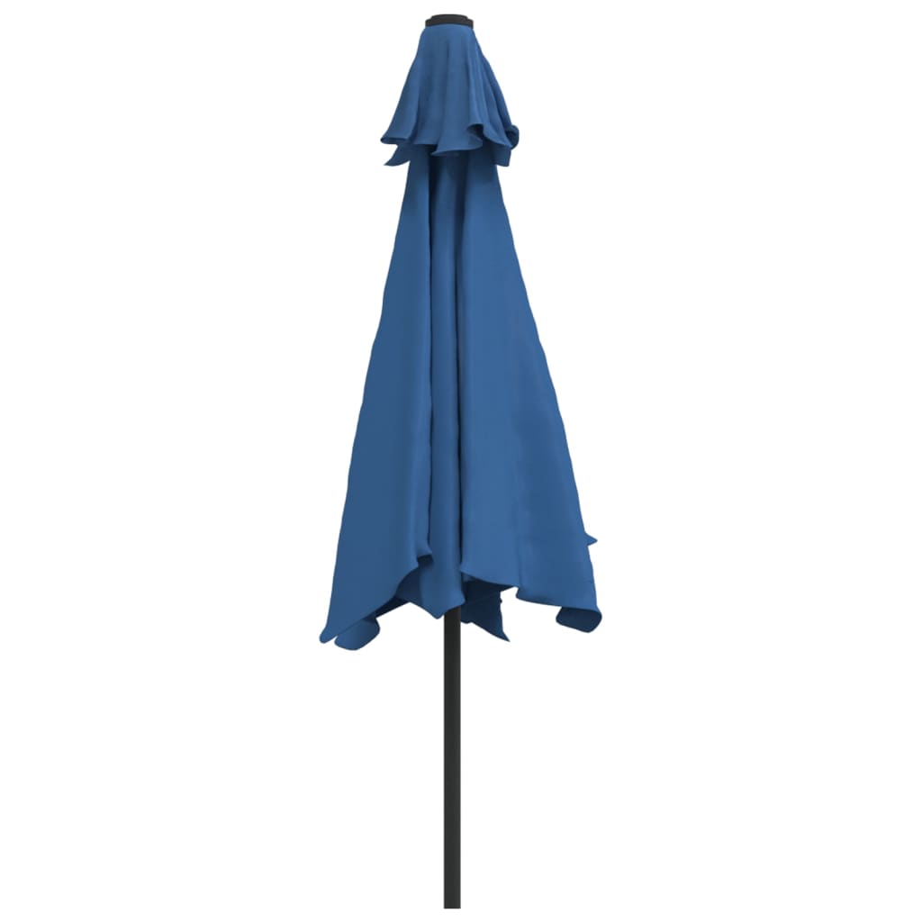 Parasol Met Metalen Paal 300 Cm Blauw Azuurblauw