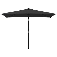 Parasol Met Metalen Paal 300X200 Cm Zwart