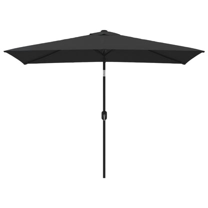 Parasol Met Metalen Paal 300X200 Cm Zwart