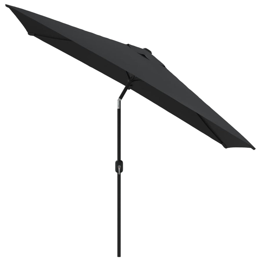 Parasol Met Metalen Paal 300X200 Cm Zwart